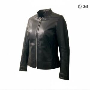 Women's Black Leather Jacket